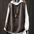 thumbnail image 4 of Women's Solid Color Knitted Vest Loose Large Sized Versatile Coat for Layering over Shirts or Tees, Soft Knit Fabric, 4 of 5