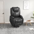 thumbnail image 2 of HOMCOM PU Leather Power Lift Chair for Elderly with Remote Side Pockets, 2 of 10