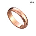 thumbnail image 4 of fastboy Adults Wedding Party Banquet Ceremony Ring Portable Lovers Alloy Modern Rings Simple Design Decoration Jewelry Rose Gold Size 4 1Set, 4 of 6