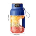 thumbnail image 3 of SuChun Glass Bottle Multifunctional Portable Juicer Cup With Digital Display 2024 New Portable Smoothie Portable USB Rechargeable Juice Cup Blue, 3 of 5