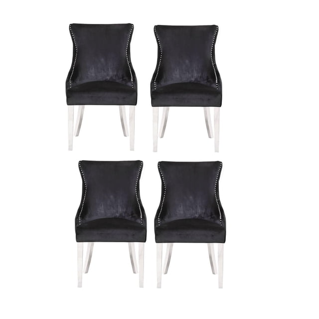 Chaises Stonefort noires (Plata Import)