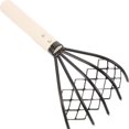 thumbnail image 2 of Ynlkorvg Seafood Rake With Mesh Net 10.24in High Rake Clamming Rake 5 Tine Beach Rake Clamming Equipment For Clam Digging Clam Rake Digging Seafood Rake, 2 of 8