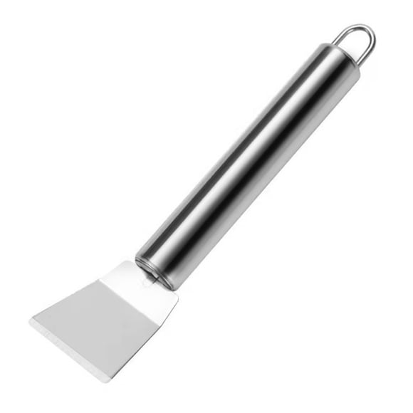 Ensemble de Grattoirs de Nettoyage en Acier Inoxydable / Lot de 2 Grattoirs Polyvalents pour Cuisine, Four, Fenêtres et Surfaces de Cuisson / Élimine la Graisse, les Taches et les Résidus / Conception Durable et Facile à Nettoyer