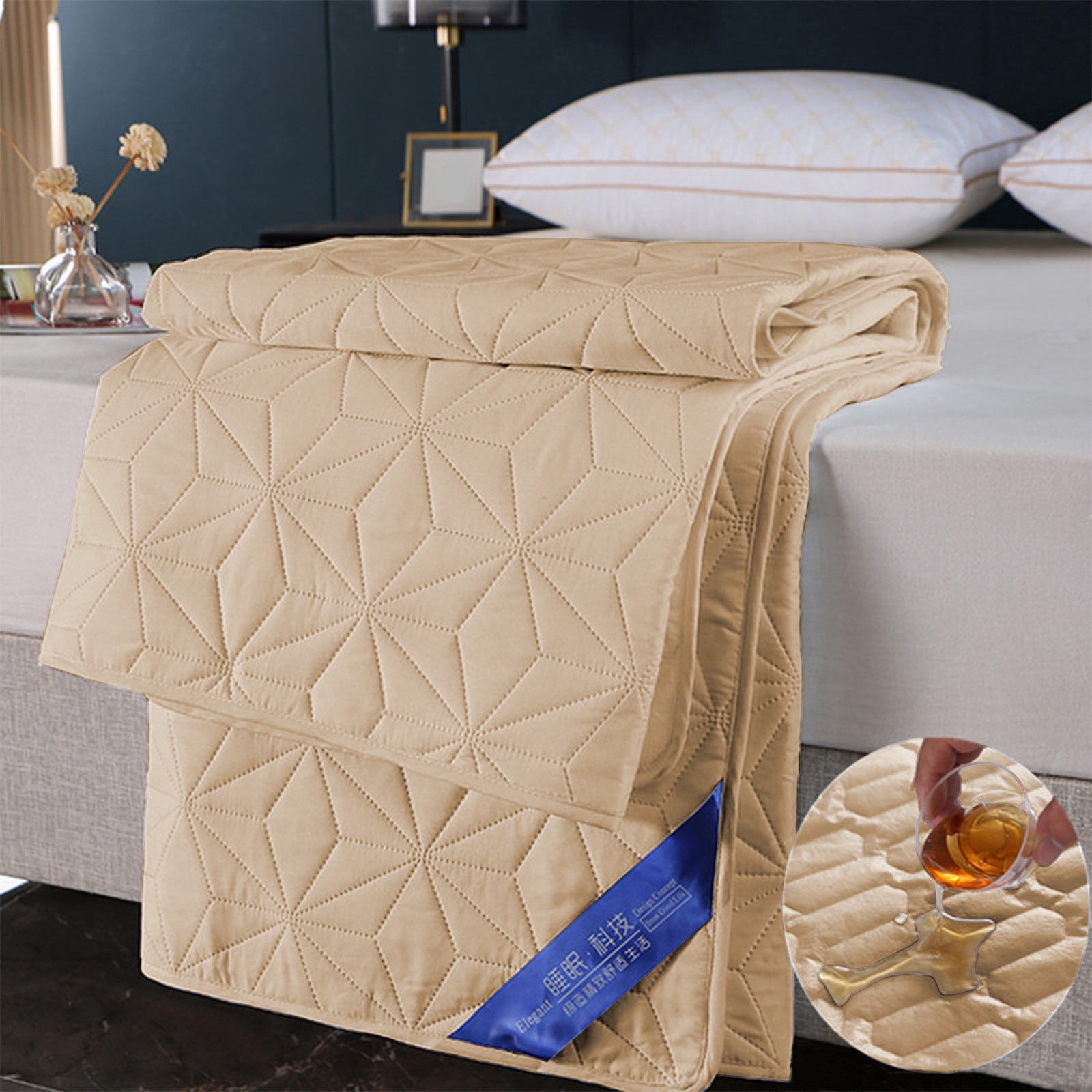 Vaidha Water Proof Mattress Protector Quilted Fitted Dusting Proof Mattress Pad Cover For Cozy Sleep-Soft And Breathable Bed Mattress Cover