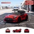 thumbnail image 4 of Licensed Mercedes-AMG GT3 24V Kids Ride-On Racing Car with Premium Leather Seat, High-Speed Performance 24V Power Wheels, Motorized Track Toy with Parent Remote, Red, 4 of 8