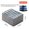thumbnail image 2 of Jeans Storage Box Non-Woven Fabric Clothes Drawer Organizer Visible Gray Clothes Divider Box Space-Saving Storage Container for Clothes Jeans Underclothes T-Shirt Closet Wardrobe, 2 of 10