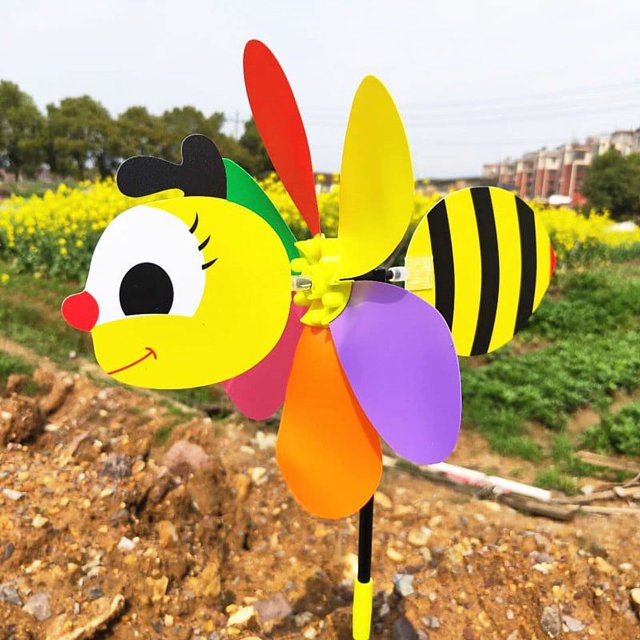 5 Pcs Colorful Sticky Windmill Art Kits for Kids 2-4 Years Old, DIY Mosaic Art Crafts Early Learning Games Handmade Art Kit for Preschool Toddlers Boys and Girls Ages