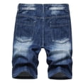 thumbnail image 3 of TopLLC Mens Shorts, Men Pant Shorts Men's High-end Ripped Personality Camouflage Stitching Trend Shorts, 3 of 8