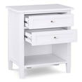 thumbnail image 3 of Simpli Home Warm Shaker Wood 24" Transitional Bedside Nightstand Table in White, 3 of 8