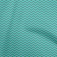 thumbnail image 1 of oneOone Cotton Flex Turquoise Blue Fabric Chevron Sewing Craft Projects Fabric Prints By Yard 40 Inch Wide, 1 of 4