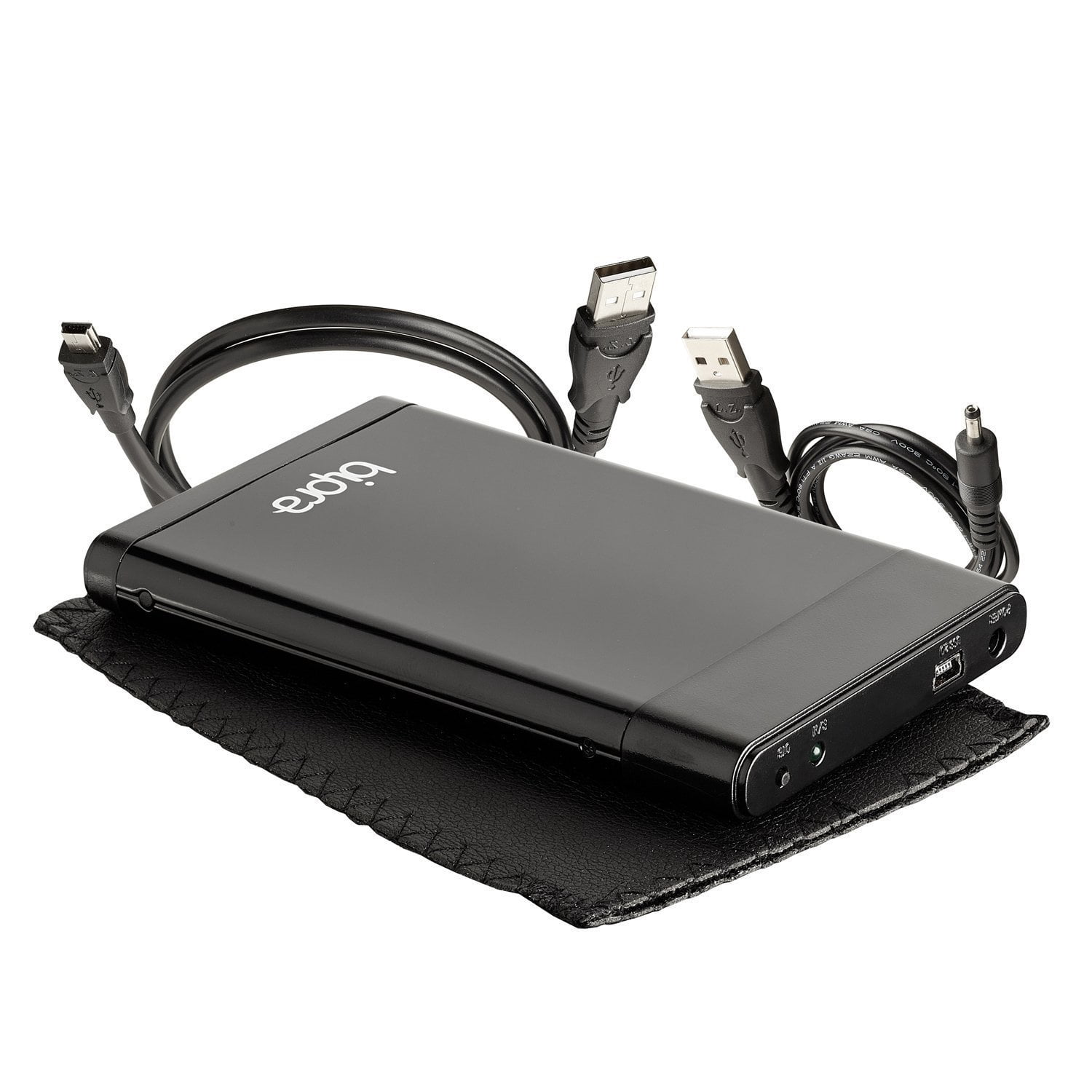 Bipra 60GB 2.5 inch USB 2.0 NTFS Portable External Hard Drive with One Touch Backup Software - Black