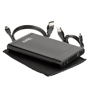 Bipra 60GB 2.5 inch USB 2.0 NTFS Portable External Hard Drive with One Touch Backup Software - Black
