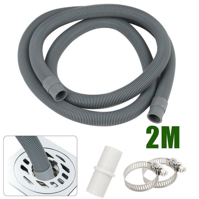 1/1.5/2M Washing Machine Dishwasher Drain Waste Hose Extension Pipe