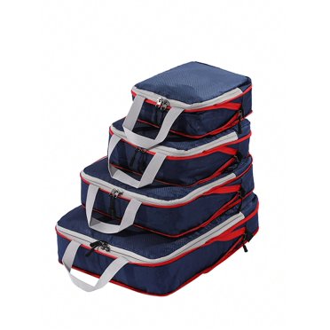 Travel Storage Bag Waterproof Large Capacity Compression Organizer Double-layer Double-zipper Suitable For Men And Women On Business, Vacation, Or Travel Travel Compression Bag Compression Storage Bag