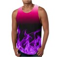 thumbnail image 1 of EGNMCR Tank Tops Men Men Casual Fashion Gradation Printing Pullover Round Neck Sports Tank Tops, 1 of 4