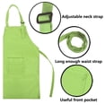 thumbnail image 3 of TOPTIE Kids Aprons with Pocket & Adjustable Strap, Child Chef Bib Apron for Kitchen Cooking Baking Painting-green dot-XXL, 3 of 5