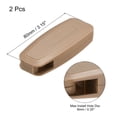 thumbnail image 2 of Unique Bargains Blinds Chain Handle, 2Pack 80mm Roller Shade Cord Weights for Window Parts, Brown, 2 of 6