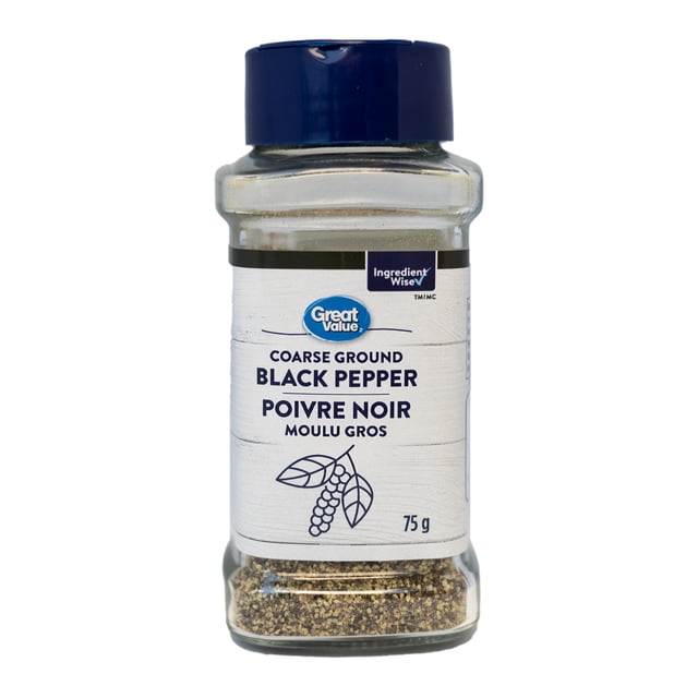 Great Value Coarse Black Pepper, 75g - Walmart.ca