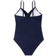 thumbnail image 4 of Women‘s One Piece Swimsuits Front Twist Monokini Bathing Suits Shirred Tummy Control Swimwear, 4 of 8