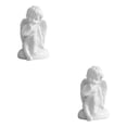 thumbnail image 2 of Maytalsory Resin White Angel Statue Elegant Desktop Decor Collection Window Props for Christmas sitting 2Set, 2 of 6