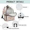 thumbnail image 2 of Funny Cartoon Pizza-Themed Student Backpack Lightweight and Water-Resistant School Book Bag with Pepperoni and Cheese Designs Spacious and Comfortable for Daily Use and Travel, 2 of 3