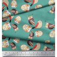 thumbnail image 3 of Soimoi Cotton Poplin Fabric Bird & Owl Kids Printed Fabric 1 Yard 42 Inch Wide, 3 of 3