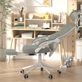 thumbnail image 4 of Ergonomic Office Chair with Footrest - Adjustable Lumbar Support & Headrest  Reclining Mesh Back Computer Chair - Home Office/Gaming  Capacity, 4 of 4