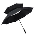 thumbnail image 4 of S SERENABLE Golf Umbrella Double Canopy Vented Umbrella Large Waterproof Sturdy Auto Open Black, 4 of 9
