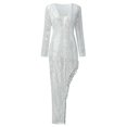 thumbnail image 5 of Ketyyh-chn99 Robes pour Femmes 2024 Robe de Cocktail Robe de Fête Col en V Élégante Robe Longue Formelle Robes de Soirée pour Femmes B,2TG, 5 of 5