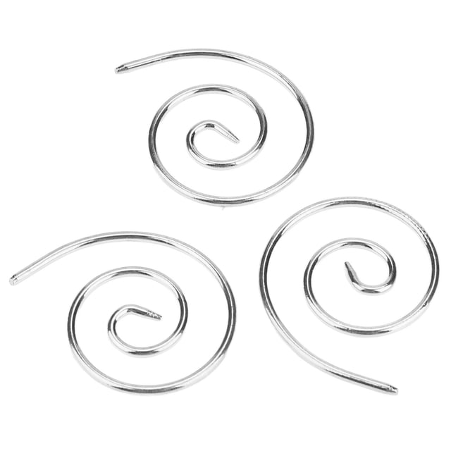 Spiral Cable Knitting Needle, Circular Knitting Needle Convenient Lightweight For Shawls Silver