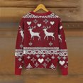 thumbnail image 5 of Wiyuqeen Christmas Button Down Cardigan Women Ugly Xmas Print Jacket Crewneck Long Sleeve Ribbed Knit Cardigans Fall Sweaters, 5 of 5