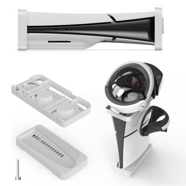 Support 2-en-1 Horizontal et Vertical pour Console PS5 Slim, Accessoire de Base Compatible avec PS5 Slim Disque, Édition Numérique et Appareil PS5 VR2
