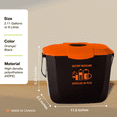 thumbnail image 2 of Nova Products 2 Gallons (8L) Battery Collection Bin - Eco-Friendly Battery Disposal Container for Safe Storage and Household/Commercial Use - (Made in Canada), 2 of 6