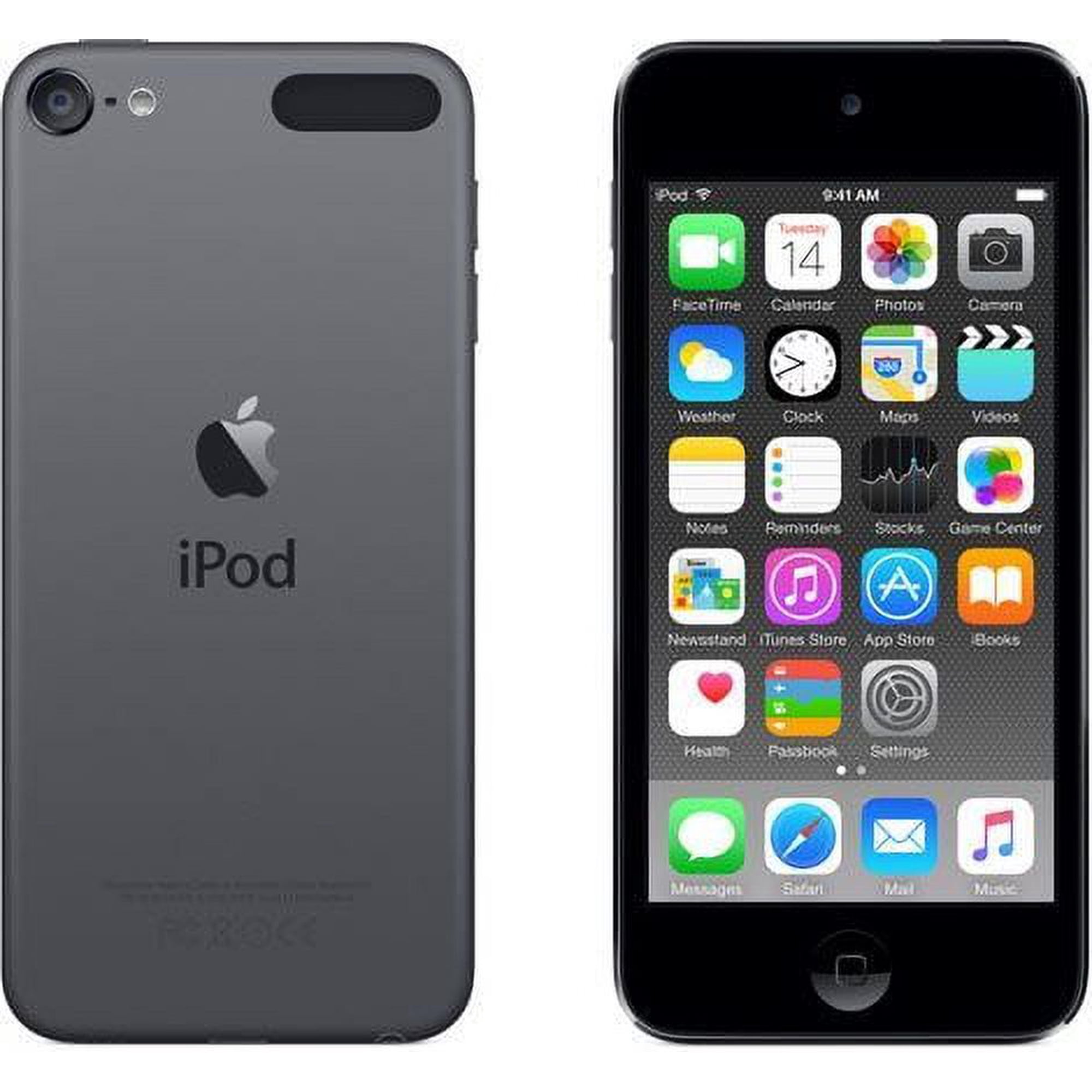 Restored Apple iPod Touch 6th Generation 16GB Space Gray in Plain