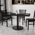 thumbnail image 2 of Pemberly Row Table de Salle à Manger de Restaurant 30 Pouces x 48 Pouces en Noir et Acajou, 2 of 3