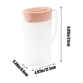 thumbnail image 3 of Plastic Pitcher with Lid,Plastic Large Water Pitcher with Lid,Mix Drinks Water Jug for Hot/Cold Beverage Jar Ice Tea Kettle,Straining Pitcher Round Lid for Cold,Plastic Cold Water Bottle, 3 of 6