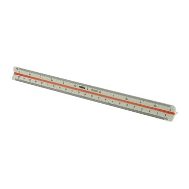 Règle de Mesure Triangulaire 300mm 12 Pouces 30cm 6 Échelles pour Ingénieur