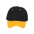 thumbnail image 2 of Casquette de Baseball Bicolore Ajustable, Noir Or, 2 of 2