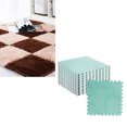 thumbnail image 2 of 10PCS Plush Puzzle Foam Floor Mat, Square Interlocking Carpet Tiles Fluffy Tiles Play Mat Baby Play Mats Baby Puzzle Mat Children Rug Soft Climbing Area Rugs, 2 of 8
