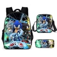 thumbnail image 2 of Sonic Primary School School Bag Three-piece Set Anime Cartoon Backpack Shoulder Bag Pencil Case high quality, 2 of 5