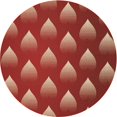thumbnail image 1 of Ahgly Company Machine Washable Indoor Round Transitional Orange Area Rugs, 3' Round, 1 of 7