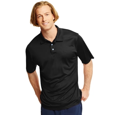 Hanes Cool DRI Men`s Sportshirt, S, Black