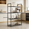 thumbnail image 4 of EGNMCR Storage Bins, Storage Containers Kitchen Rack Trolley Floor Standing Multi Layer Household Storage Rack Bathroom Rack Can Accommodate Toiletries And Daily Necessities Plastics Shelves, 4 of 6