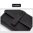 thumbnail image 4 of pitrice Leather Women Purse Rectangular Trifold for Zipper Hasp Stylish Card Holder Photo Folder Wallet Notecase Birthday Gift Gold Brown 1Set, 4 of 6