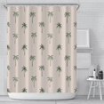 thumbnail image 1 of PANDACO Palm Trees Fabric Shower Curtain (180cm x 180cm) (72" x 72"), 1 of 4