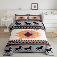 thumbnail image 2 of Erosebridal Grey Aztec Bedding Twin Comforter Set,Boho Horse Down Comforter,Geometric Triangle Decor,Reversible,Lightweight,2pcs, 2 of 7