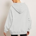 thumbnail image 4 of RKSTN Hoodies for Women Fall Solid Color Basic Loose Hoodie Plus Size Sweatshirt Long Sleeve Kangaroo Pocket Drop Shoulder Pullovers Tops, 4 of 6