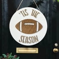 thumbnail image 2 of TIELUTT This Is Football Season Door Hanger if We're Not Home Check the Front Door Hanging Sign Welcome Signs Hanging Wall Decorations for Dining Room Metal Porch Welcome Sign Tall Wall Table Bar, 2 of 7