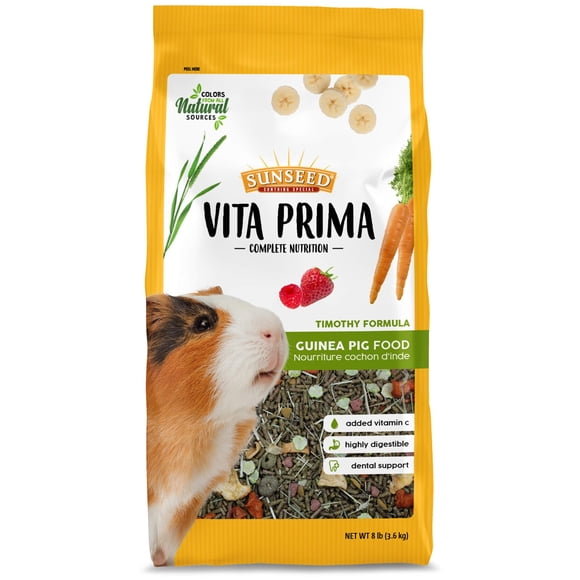 Sunseed Vita Prima Complete Nutrition Guinea Pig Food 8 LBS (59769) Multicolor