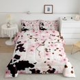 thumbnail image 2 of Erosebridal Ensembles de Couette Fleurs de Cerisier Roses Format Tout-Petit, Couettes et Duvets Motif Vache, Réversible 2 Pcs, 2 of 8